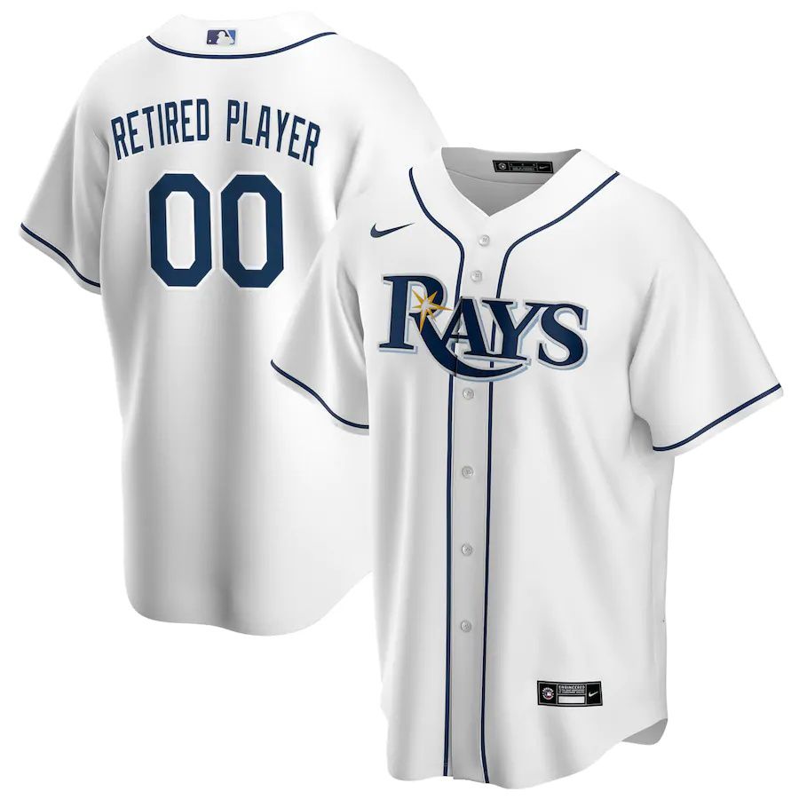 Mens Tampa Bay Rays Nike White Home Pick-A-Player Retired Roster Replica MLB Jerseys